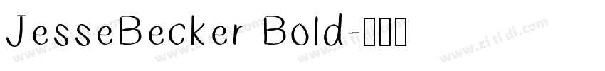 JesseBecker Bold字体转换